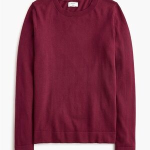 J. Crew Factory Women's Burgundy Crewneck Sweater